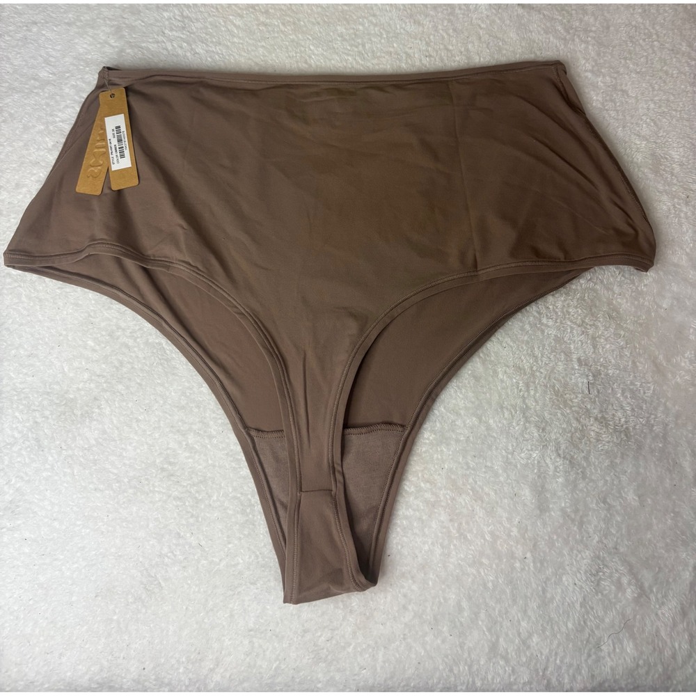 SKIMS Fits Everybody High Waisted Thong Umber Brown PN-HWT-0416 Size 3X NWT
